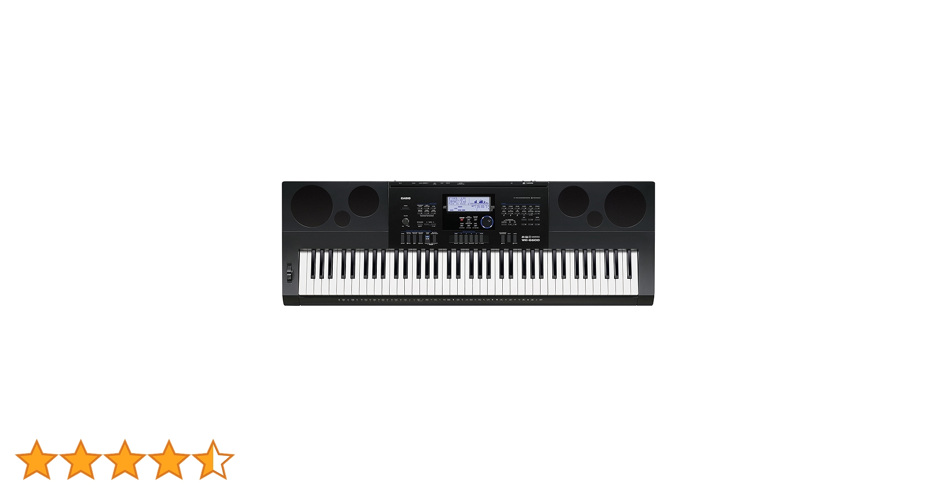 Casio WK6600 76-Key Workstation Keyboard with Power Supply and